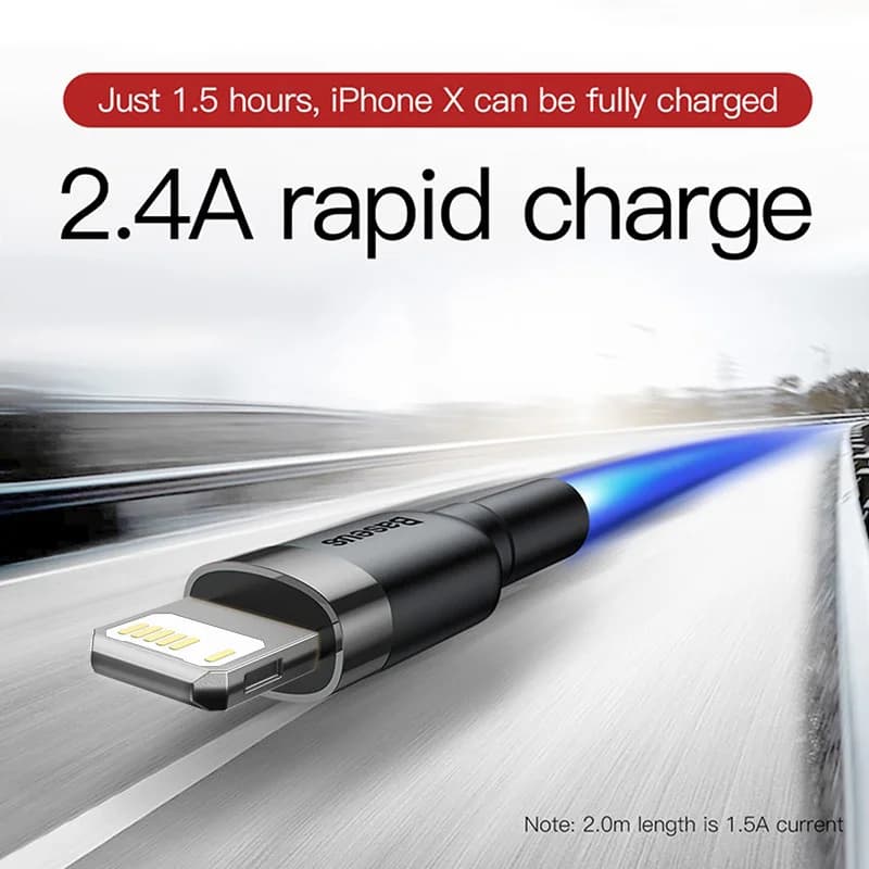 2.4A Schnelllade-USB-Kabel für iPhone-Modelle